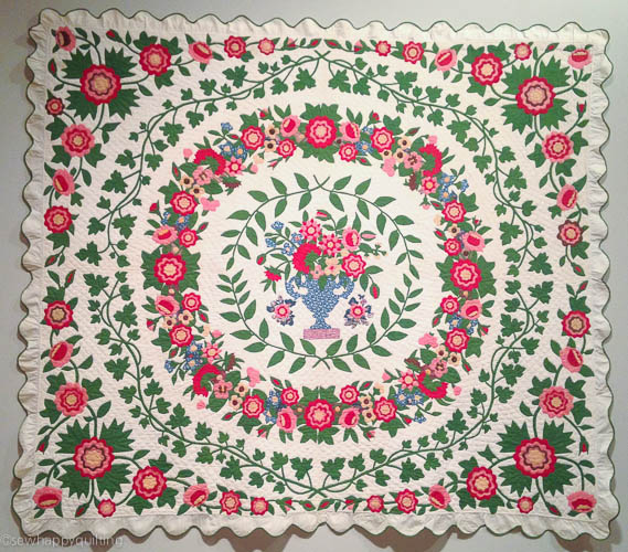 Antique red and green quilt - Met